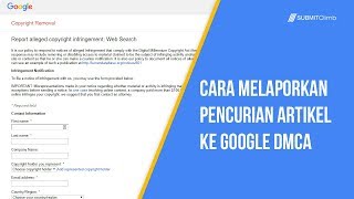 Cara Melaporkan Pencurian Artikel Ke Google DMCA dengan Mudah 👍