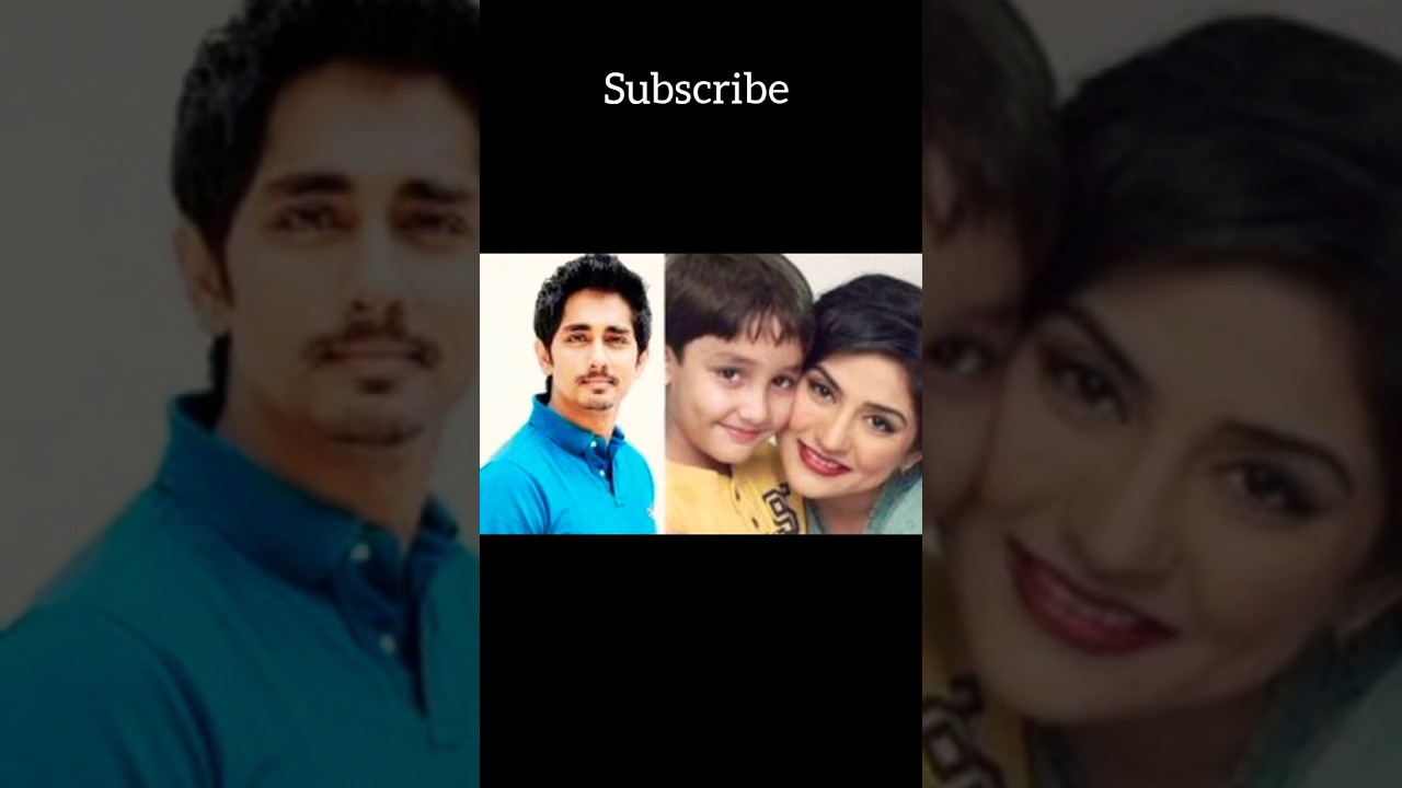 actor Siddharth family photography 