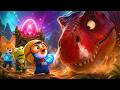 Tiny Hero Saves the Glowing T-Rex Egg! 🥚🦖 Funny Giant Monster Animation