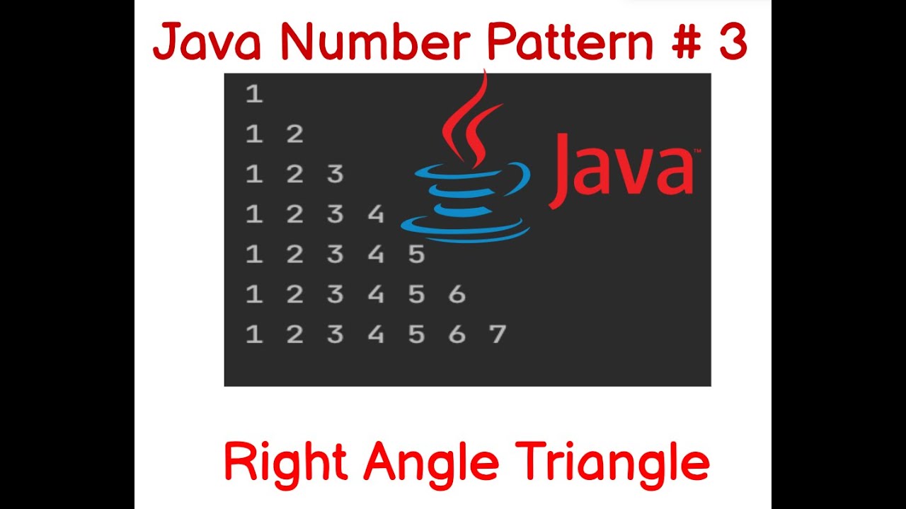 Star /Number Pattern in Java # 3 - YouTube