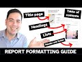 Report Formatting in Word: Complete Guide to a Professional Look