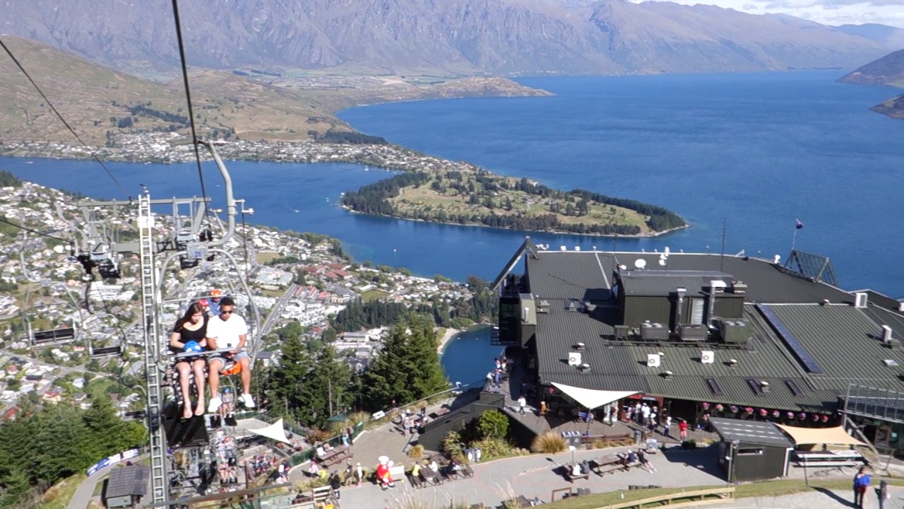 Riding up the Queenstown Luge Chairlift YouTube
