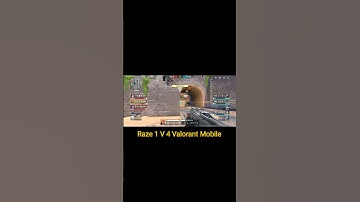 Valorant Mobile Raze 1v4 Clutch | Insane Ace Moment Miss #shorts #raze #valorantmobileshorts