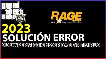 slow permissions or bad antivirus rage plugin hook