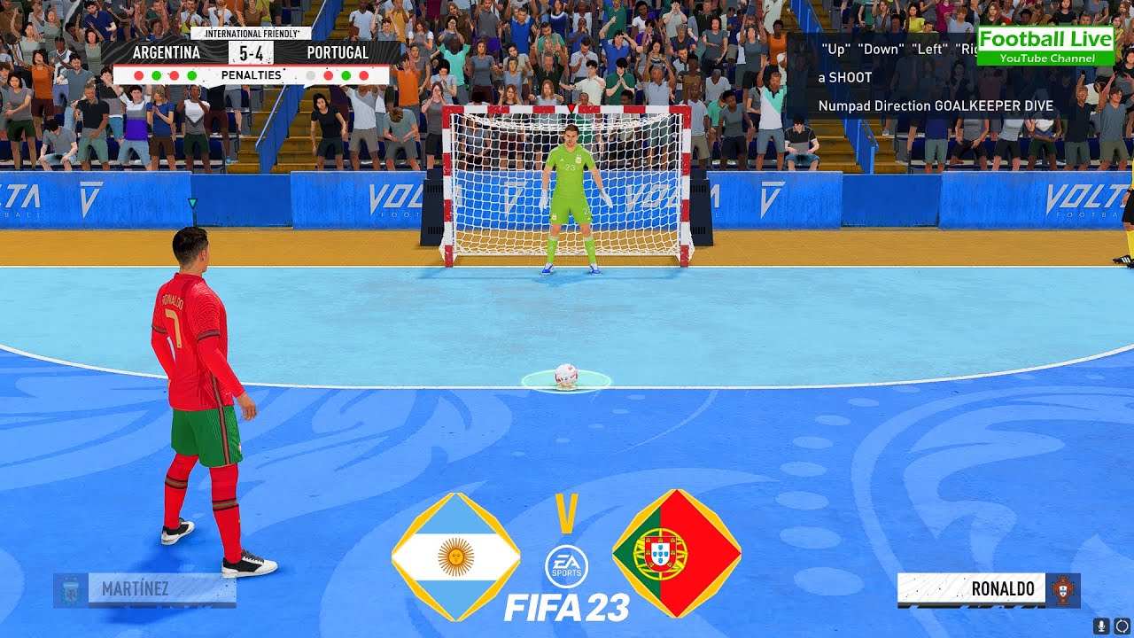 ⁣FIFA 23 | Argentina vs. Portugal | Penalty Shootout Futsal | Messi vs Ronaldo - Gameplay PC