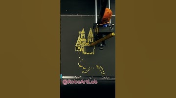 RoboArtLabor - Robot Draw a Mysterious #artifact 🌀🔮#mystery #plotterart #drawing #painting #usa #fun