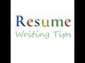 RESUME PREPARATION ,INTERVIEW TIPS
