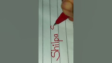 Shilpa Shetty name writing neatly #reels #video #art #viral #shorts