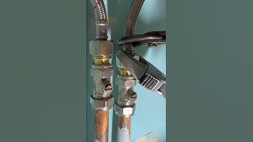 The best way to connect flexible hoses to valves! #asmr #asmrsounds #diy #howto #subscribe #tools