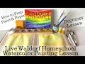 Lesson 1 Yellow | Live Watercoloring Lesson | Waldorf Wet on Wet Painting