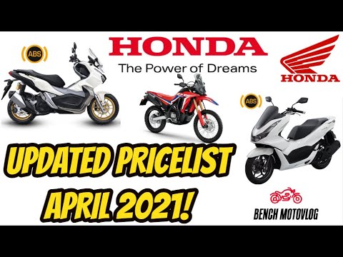 Honda Motorcycle Price List In The Philippines Updated April 21 Youtube