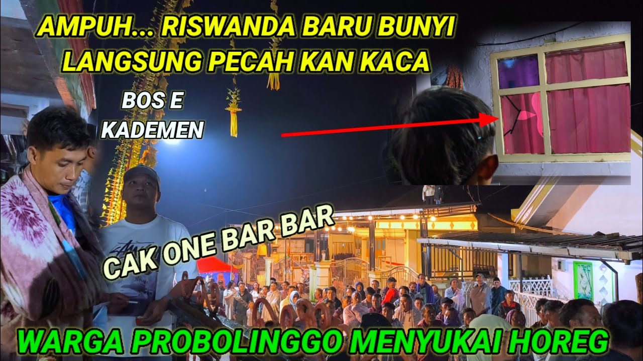 Ampuh... RISWANDA MAHARDIKA Baru bunyi langsung pecah kan kaca,bikin gelas berguncang,warga bahagia