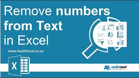 Remove numbers from text in Excel e.g. Change John 27 Doe to John Doe