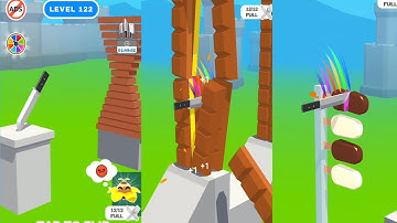 Slice It All Max Levels 117–123 🔪 | Crazy Satisfying Knife Cutting Gameplay #shorts