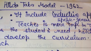 Hilda Taba Model or Grass root Model HPU B.Ed. 4th sem Curriculum #hpuexams #hpu #examination
