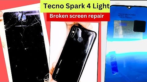 Tecno Spark 4 Lite Broken Display Screen Replacement / how to replace broken phone lcd /