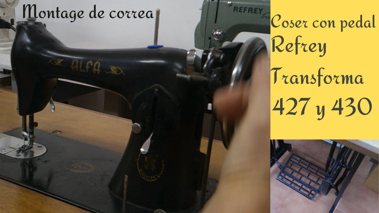 Coser con pedal 