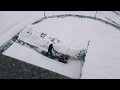 Schnee fräsen mit der Honda HS 622 TS Schneefräse
