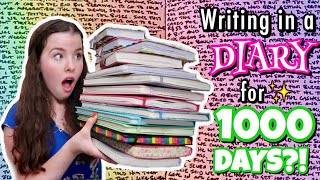 Writing in a DIARY for 1000 DAYS! | Carrie Walker