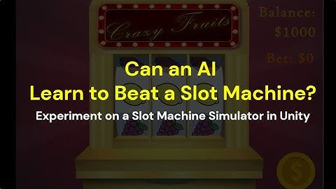 Can AI Machine Learning Learn to Beat Slot Machine #gaming #mathgames #devlog #ai #machinelearning