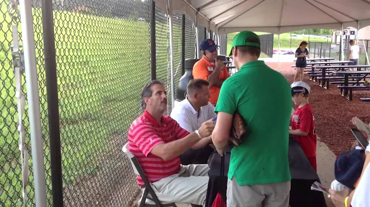 Sid Bream & Mark Wohlers signing at G Braves game