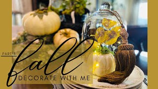 🍁PART 3 🍁 - FALL DECORATE WITH ME 2022 | FALL TABLE SCAPE | NEUTRAL FALL DECOR | Vintage Inspired