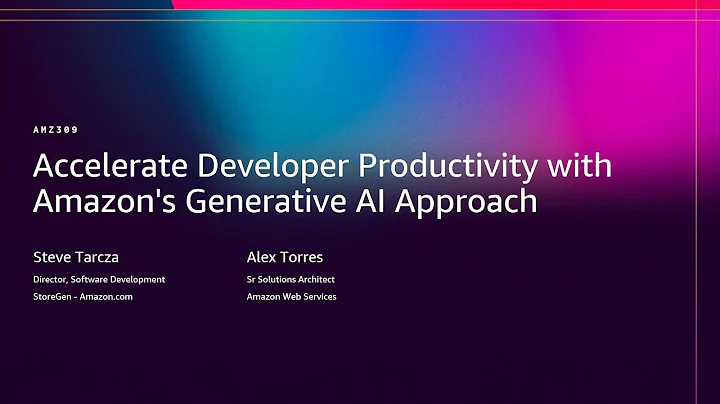 AWS re:Invent 2025 - Accelerate Developer Productivity with Amazon's Generative AI Approach (AMZ309)