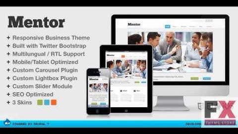 Preview Mentor - Responsive Drupal Theme Corporate - Drupal