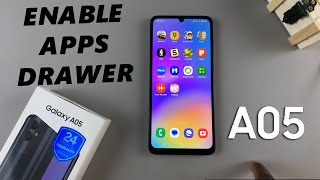 Samsung Galaxy A05: How To Enable / Disable Apps Screen (Apps Drawer) screenshot 5