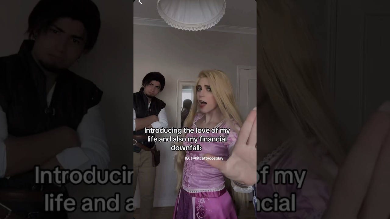 Can’t a girl be spoiled?! 😔 #cosplay #tangled #couple #couples #relationship #rapunzel #disney