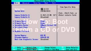 How To: Boot From CD or DVD