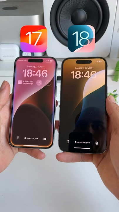 iOS 17 vs iOS 18 New Turn off button! #ios18