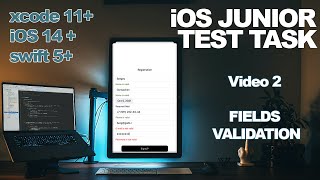 iOS Junior Test Task - Validation Fields /Проверка полей  -  (video 2) screenshot 5