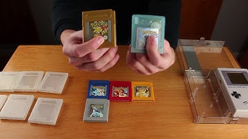 ASMR Game Boy Plastic Case with Pokémon Games (No Talking)