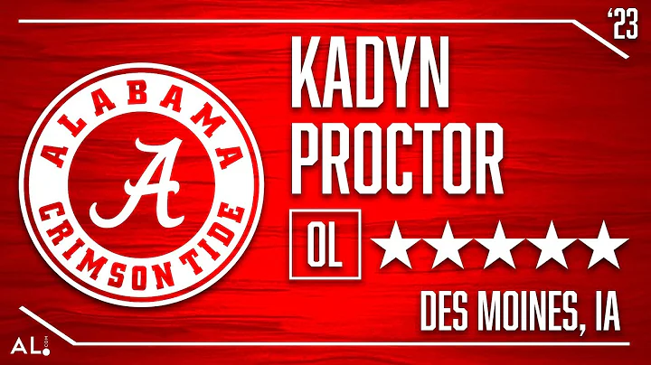 Kadyn Proctor highlights, five star recruit from Des Moines, Iowa