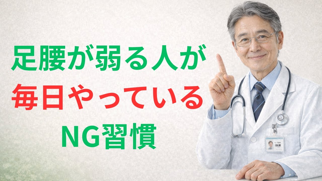 足腰が弱る人が毎日やっているNG習慣 - YouTube