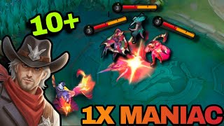 CLINT CARRIES THE TEAM WITH A MANIAC ( real!!! ) | MLBB