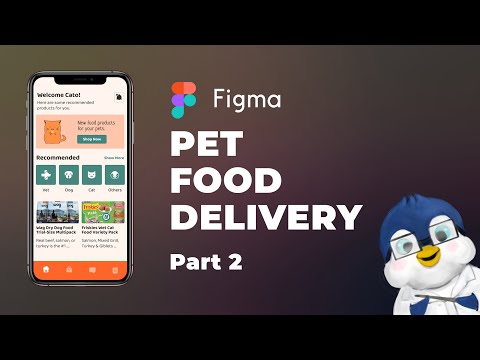 (Part Two) Pet food Delivery App, Login, Onboarding and Dashboard. Mobile App Concept or MVP