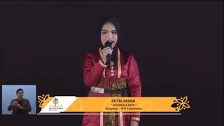 National Anthem Indonesia Raya - perform by Putri Ariani