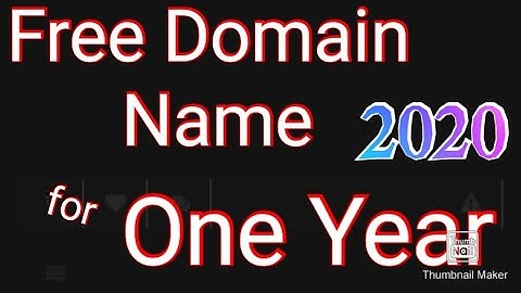 Free Domain Name For One Year 2020 | How to Buy free  Domain Name