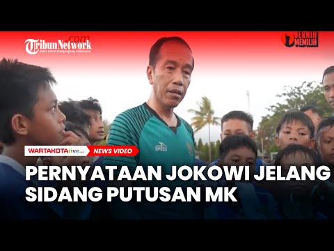 Pernyataan Jokowi Jelang Sidang Putusan Sengketa Hasil Pilpres 2024