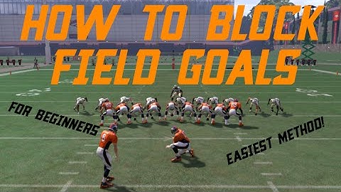 HOW TO BLOCK FIELD GOALS IN MADDEN 17 FOR BEGINNERS! | EASIEST METHOD