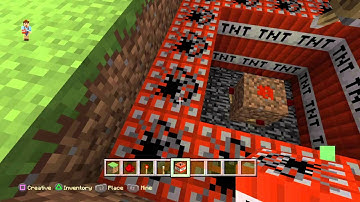 Minecraft exploding tree trap tutorial