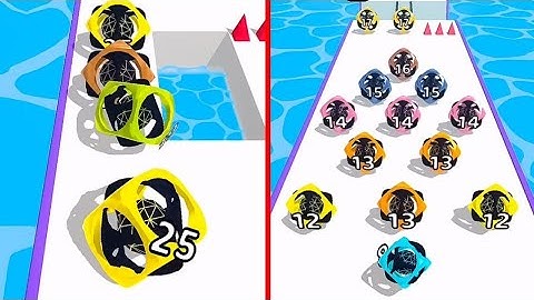 Barble Run 3D Gameplay All Levels iOS,Android Walkthrough Ball Colors Run New Trailer Level 40-42