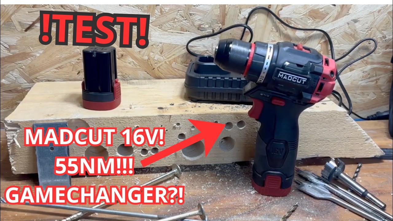 Wkrętarka MADCUT 16V vs Makita 18v TEST taniej wiertarko wkrętarki