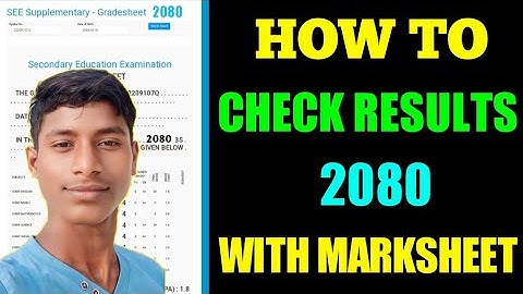 SEE 2080 Ko Results | How To Check Results 2080 With MarkSheet |To Check 2080/81 Results | #See2080