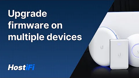 How to downgrade/upgrade firmware on multiple devices in a UniFi site