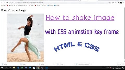 Shake the image with CSS Animation Keyframe