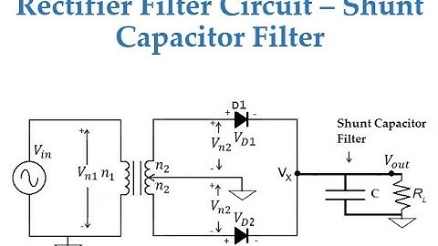 Rectifier Filter - Shunt Capacitor Filter