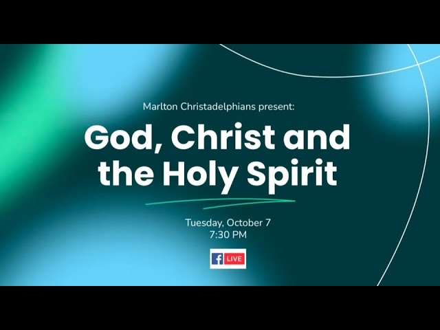 God,  Christ and the Holy Spirit